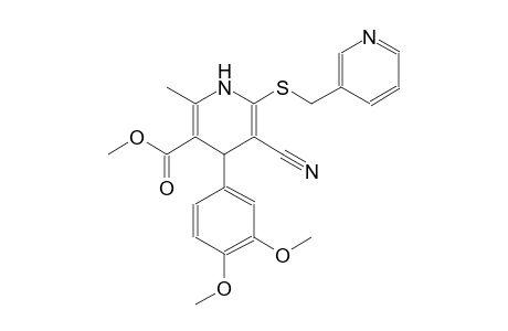3-pyridinecarboxylic acid, 5-cyano-4-(3,4-dimethoxyphenyl)-1,4-dihydro-2-methyl-6-[(3-pyridinylmethyl)thio]-, methyl ester