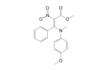 (E)-Methyl .alpha.-nitro-beta.-N-methyl-p-methoxyanilinocinnamate