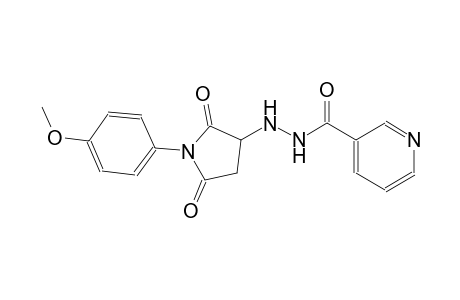 N'-[1-(4-methoxyphenyl)-2,5-dioxo-3-pyrrolidinyl]nicotinohydrazide