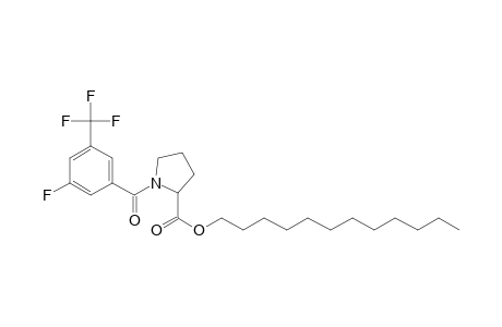 L-Proline, N-(3-fluoro-5-trifluoromethylbenzoyl)-, dodecyl ester