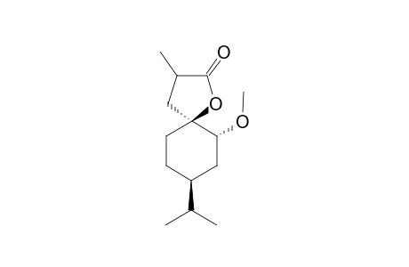 8-Isopropyl-6-methoxy-3-methyl-1-oxaspiro[4.5]decan-2-one