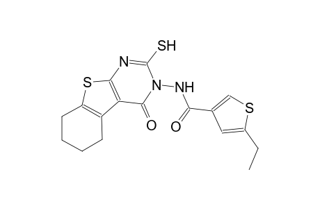 5-ethyl-N-(4-oxo-2-sulfanyl-5,6,7,8-tetrahydro[1]benzothieno[2,3-d]pyrimidin-3(4H)-yl)-3-thiophenecarboxamide