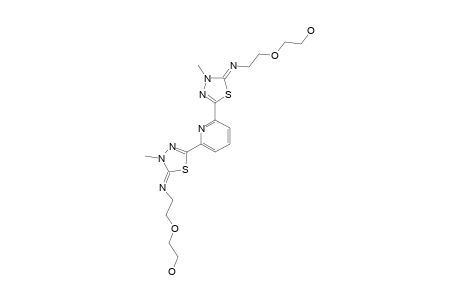 2,2'-(2,6-Pyridodiyl)bis{4,5-dihydro-5-[2-(2'-hydroxyethoxy)ethylimino]-4-methyl-1,3,4-thiadiazole}