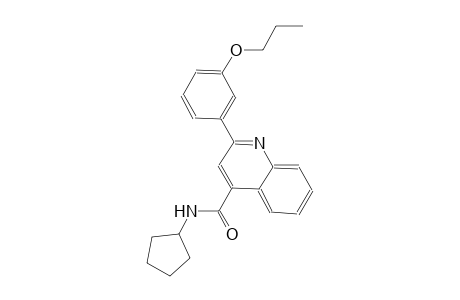 N-cyclopentyl-2-(3-propoxyphenyl)-4-quinolinecarboxamide