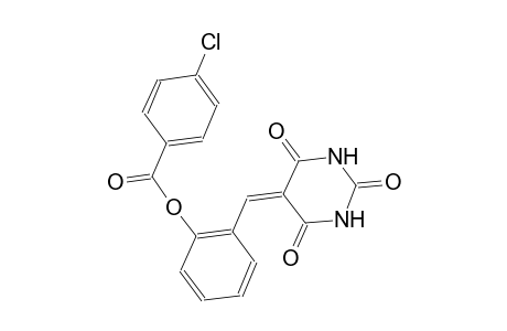 2-[(2,4,6-trioxotetrahydro-5(2H)-pyrimidinylidene)methyl]phenyl 4-chlorobenzoate