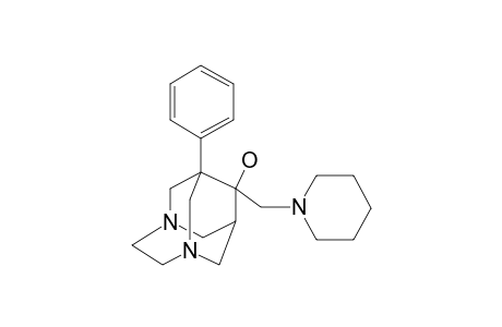 9-Piperidinomethyl-1-phenyl-3,6-diazahomoadamantan-9-ol