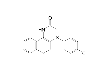 N-(2-((4-chlorophenyl)thio)-3,4-dihydronaphthalen-1-yl)acetamide