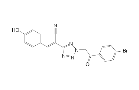 (E)-2-(2-(2-(4-Bromophenyl)-2-oxoethyl)-2H-tetrazol-5-yl)-3-(4-hydroxyphenyl)acrylonitrile