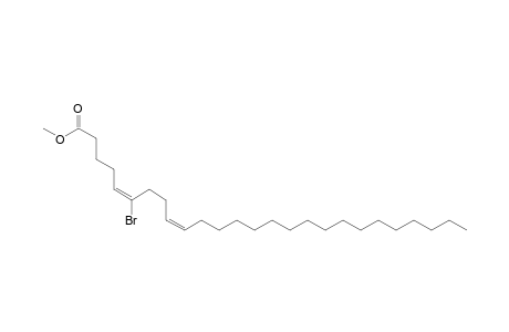 5,9-Hexacosadienoic acid, 6-bromo-, methyl ester, (E,Z)-