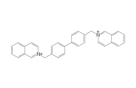 2-[4-[4-(isoquinolin-2-ium-2-ylmethyl)phenyl]benzyl]isoquinolin-2-ium