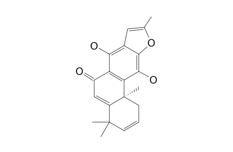 MANDARONE-C;12,16-EPOXY-11,14-DIHYDROXY-17-(15->16)-ABEO-ABIETA-2,5,8,11,13,15-HEXAENE-7-ONE