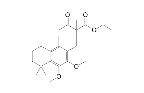 1,5,5-Trimethyl-2-[2'-methyl-2'-(ethoxycarbonyl)-3'-oxobutyl]-3,4-dimethoxy-5,6,7,8-tetrahydronaphthalene