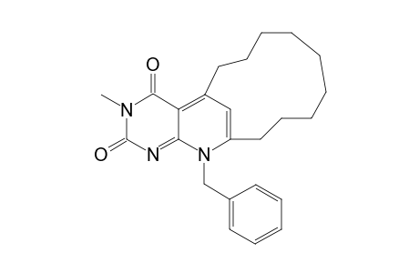1-Benzyl-6-methylpyrimido[5,4-e][9](2,4)-pyridinophane-5,7(1H,6H)-dione