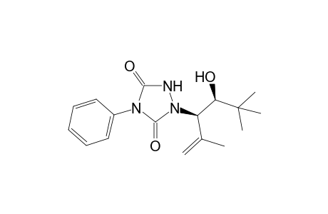 (3R*,4S*)-2,5,5-Trimethyl-3-(4'-phenyl-1',2',4'-triazolidine-3',5'-dion-1'-yl)-1-hexen-4-ol