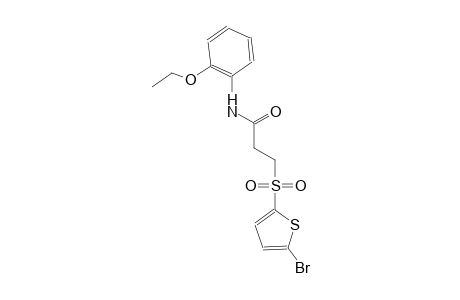 3-[(5-bromo-2-thienyl)sulfonyl]-N-(2-ethoxyphenyl)propanamide