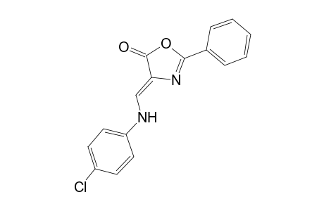 (4Z)-4-[(4-Chloroanilino)methylene]-2-phenyl-1,3-oxazol-5(4H)-one