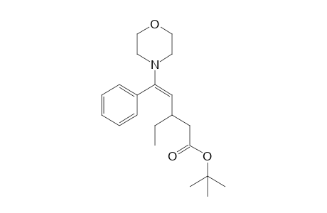 (E)-3-ethyl-5-(4-morpholinyl)-5-phenyl-4-pentenoic acid tert-butyl ester