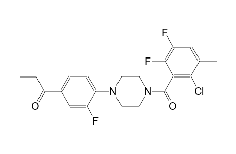 1-propanone, 1-[4-[4-(2-chloro-5,6-difluoro-3-methylbenzoyl)-1-piperazinyl]-3-fluorophenyl]-