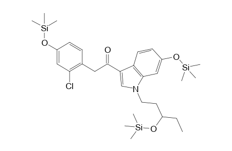 2-(2-Chloro-4-((trimethylsilyl)oxy)phenyl)-1-(6-((trimethylsilyl)oxy)-1-(3-((trimethylsilyl)oxy)pentyl)-1H-indol-3-yl)ethan-1-one