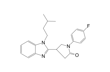 2-pyrrolidinone, 1-(4-fluorophenyl)-4-[1-(3-methylbutyl)-1H-benzimidazol-2-yl]-