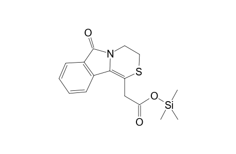 Trimethylsilyl [6-oxo-3,4-dihydro-[1,4)thiazino[3,4-a]isoindol-1-yl]acetate