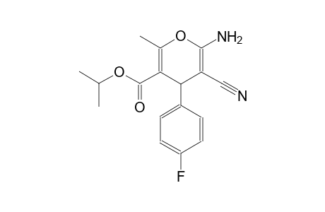 4H-pyran-3-carboxylic acid, 6-amino-5-cyano-4-(4-fluorophenyl)-2-methyl-, 1-methylethyl ester