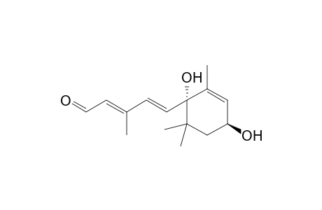 (2Z,4E)-5-[(1S,4S)-1,4-dihydroxy-2,6,6-trimethyl-2-yclohex-2-en-1-yl]-3-methylpenta-2,4-dienal