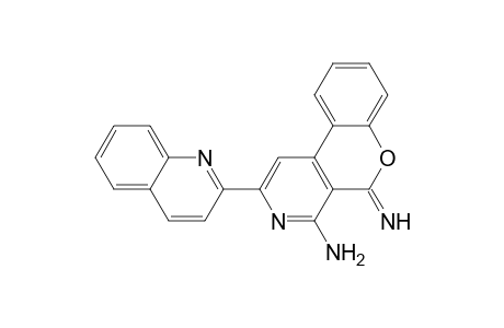 5H-[1]Benzopyrano[3,4-c]pyridin-4-amine, 5-imino-2-(2-quinolinyl)-