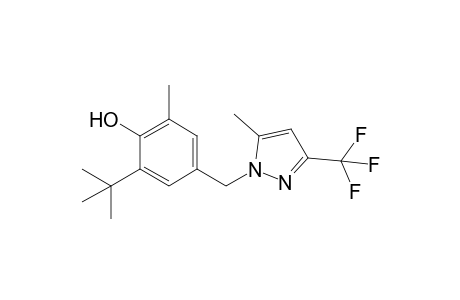 1-[3'-(t-Butyl)-4'-hydroxy-5'-methylbenzyl]-5-methyl-3-(trifluoromethyl)-pyrazole