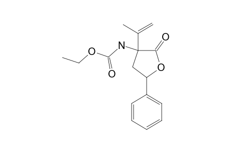 ETHYL-(3-ISOPROPENYL-2-OXO-5-PHENYLTETRAHYDROFURAN-3-YL)-CARBAMATE