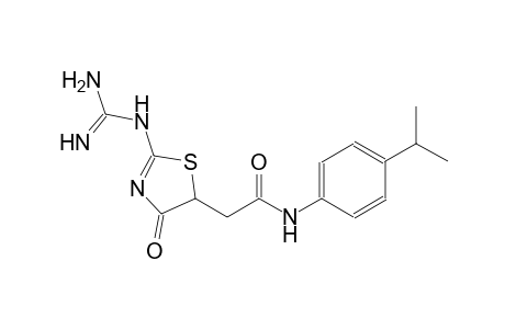 5-thiazoleacetamide, 2-[(aminoiminomethyl)amino]-4,5-dihydro-N-[4-(1-methylethyl)phenyl]-4-oxo-