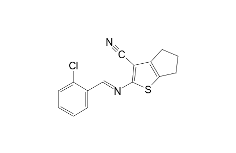 2-[(o-chlorobenzylidene)amino]-5,6-dihydro-4H-cyclopenta[b]thiophene-3-carbonitrile