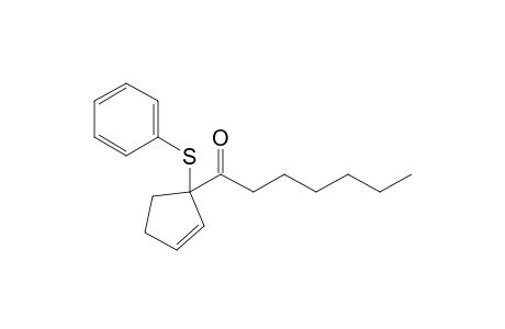 1-(1-Phenylthio-2-cyclopentenyl)-1-heptanone