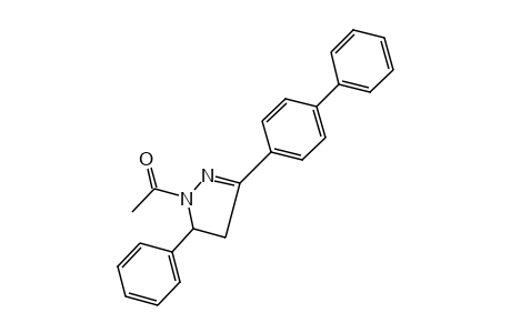 1-ACETYL-3-(4-BIPHENYLYL)-5-PHENYL-2-PYRAZOLINE