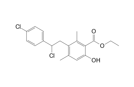 Ethyl 5-[2-Chloro-2-(4-chlorophenyl)ethyl]-4,6-dimethylsalicylate