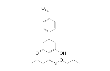 Benzaldehyde, 4-[3-hydroxy-5-oxo-4-[1-(propoxyimino)butyl]-3-cyclohexen-1-yl]-