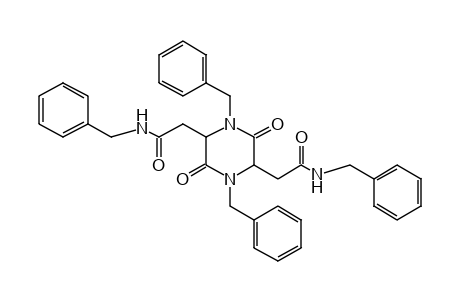 3,6-DIOXO-N,N',1,4-TETRABENZYL-2,5-PIPERAZINEDIACETAMIDE