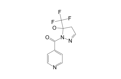 5-HYDROXY-5-TRIFLUOROMETHYL-4,5-DIHYDRO-1H-1-(ISONICOTINOYL)-PYRAZOLE
