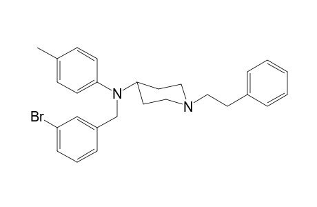 N-(3-Bromobenzyl)-N-(4-methylphenyl)-1-(2-phenylethyl)piperidin-4-amine
