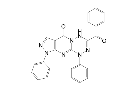 3-Benzoyl-1,9-diphenyl-1,4-dihydropyrazolo[3,4-d]pyrimido[1,2-b][1,2,4,5]tetrazin-6-one