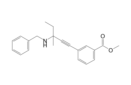 3-[3-methyl-3-[(phenylmethyl)amino]pent-1-ynyl]benzoic acid methyl ester