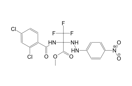 methyl 2-[(2,4-dichlorobenzoyl)amino]-3,3,3-trifluoro-2-[2-(4-nitrophenyl)hydrazino]propanoate