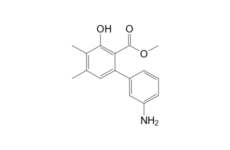 Methyl 3'-amino-3-hydroxy-4,5-dimethylbiphenyl-2-carboxylate