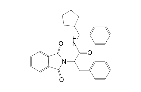N-[cyclopentyl(phenyl)methyl]-2-(1,3-dioxo-1,3-dihydro-2H-isoindol-2-yl)-3-phenylpropanamide