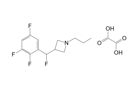 3-[fluoro(2,3,5-trifluorophenyl)methyl]-1-propylazetidine oxalate salt