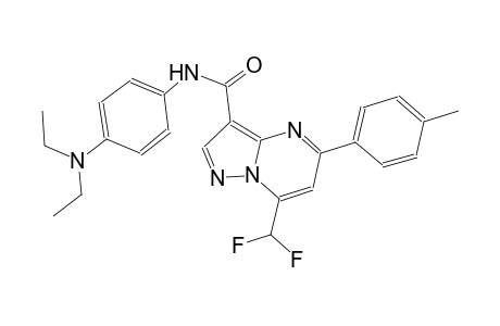 N-[4-(diethylamino)phenyl]-7-(difluoromethyl)-5-(4-methylphenyl)pyrazolo[1,5-a]pyrimidine-3-carboxamide