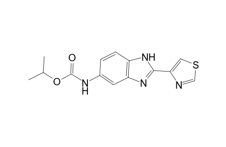 Carbamic acid, [2-(4-thiazolyl)-1H-benzimidazol-5-yl]-, 1-methylethyl ester