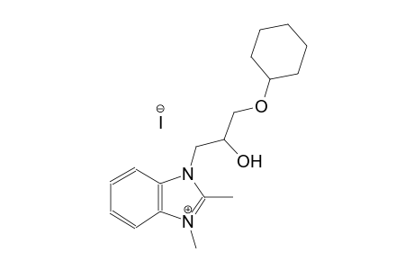 3H-benzimidazolium, 3-[3-(cyclohexyloxy)-2-hydroxypropyl]-1,2-dimethyl-, iodide