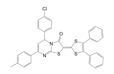 5-(4-Chloro-phenyl)-2-(4,5-diphenyl-[1,3]dithiol-2-ylidene)-7-p-tolyl-5H-thiazolo[3,2-a]pyrimidin-3-one