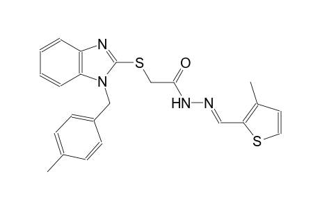 acetic acid, [[1-[(4-methylphenyl)methyl]-1H-benzimidazol-2-yl]thio]-, 2-[(E)-(3-methyl-2-thienyl)methylidene]hydrazide